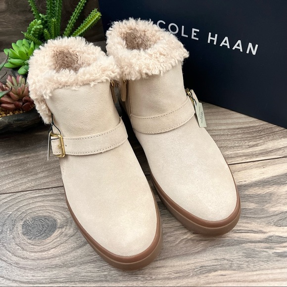 NIB Cole Haan Nantucket Cozy Ankle Boots Bootie - Picture 2 of 14
